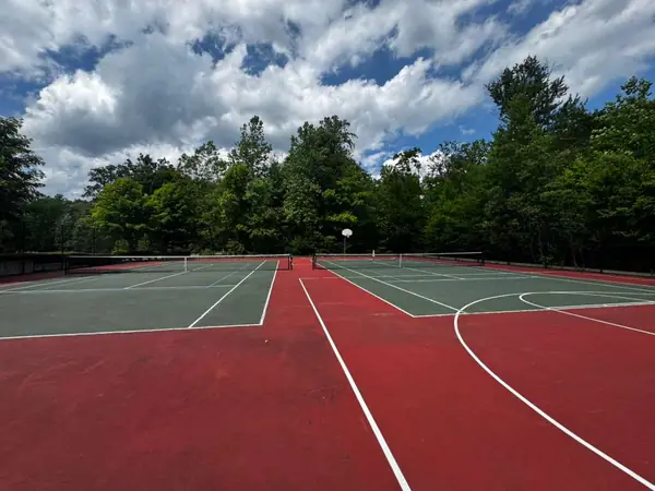 Tennis and basketball courts
