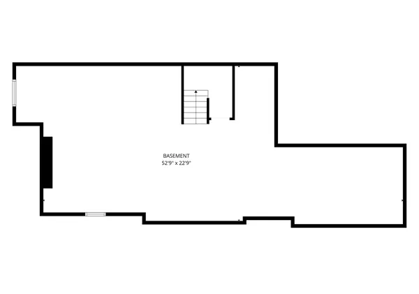 First floor plan with dimensions