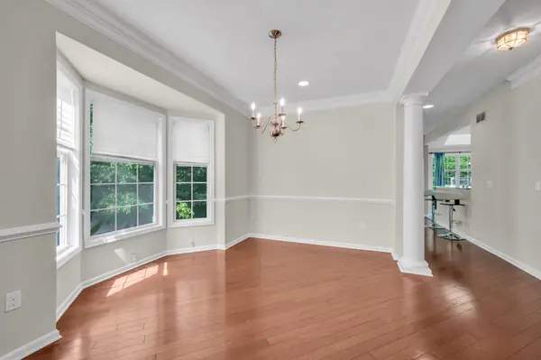 Open living and dining area